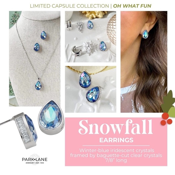 Park Lane “Snowfall” Earrings! BNIB!! Gorgeous!!!